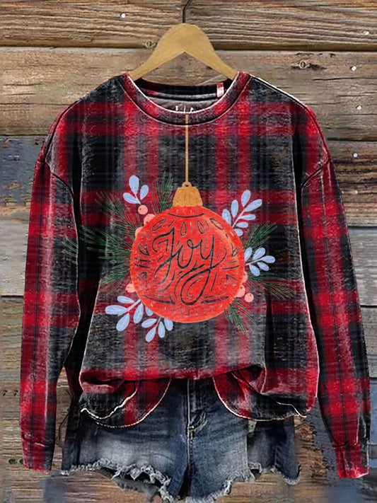 Christmas Art Print Casual Sweatshirt