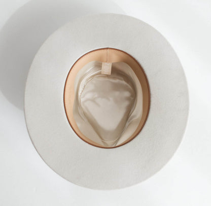 ECHO PARK FEDORA HAT C IVORY