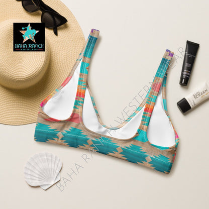 Yeehaw Southwest Aztec Bikini Top