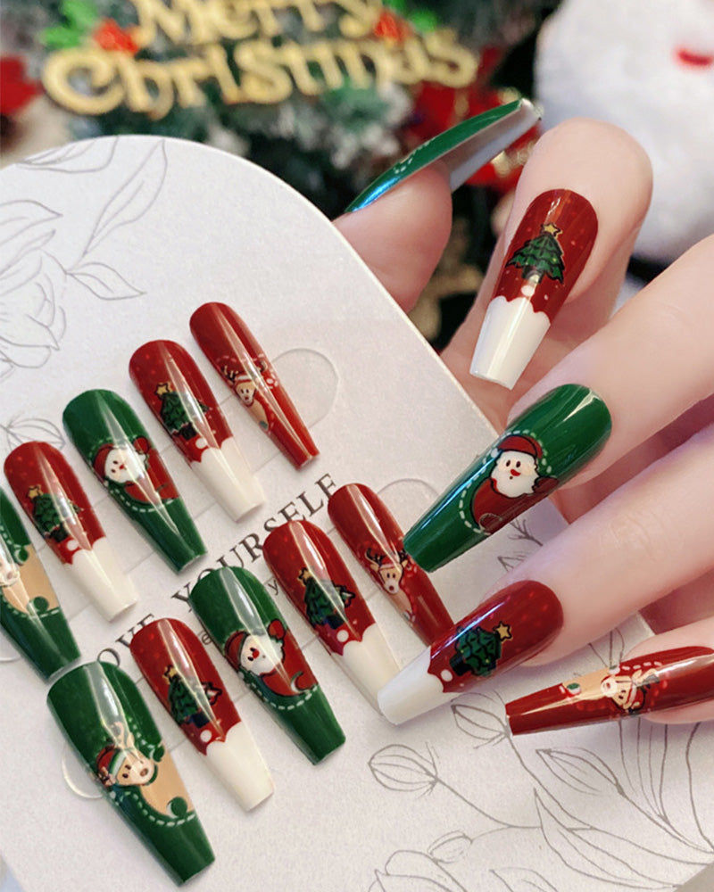 Christmas Snow Deer Elk Detachable Nail Art