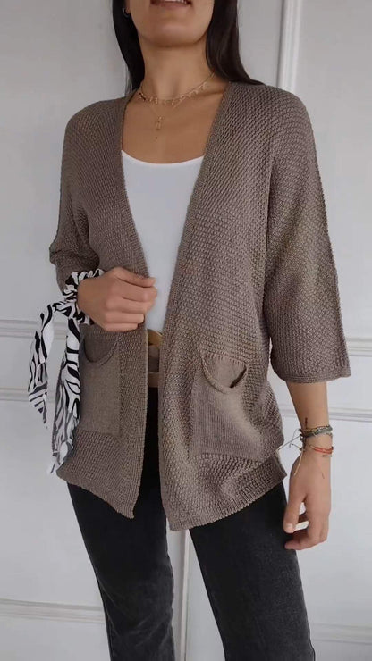 Women's Knitted Long Sleeve Casual Cardigan