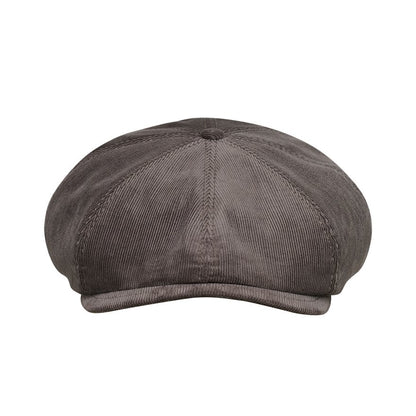 [NEW!]PEAKED CAPS Genuine Scottish Harris Tweed 8 Panels Man Cap-Shelby Corduroy