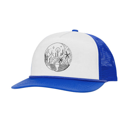 Eight trigram Printed Trucker Hat