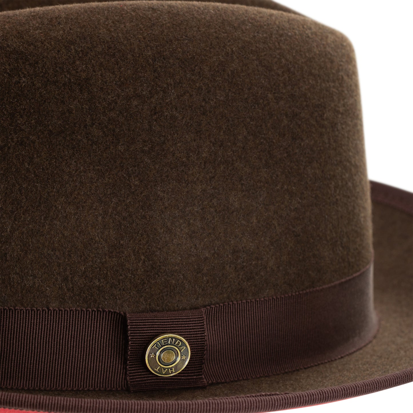 Classic Center-creased Fedora-King (Cocoa Brown)