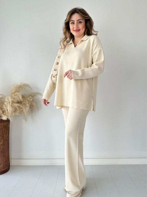 Women's casual tops and pants suits