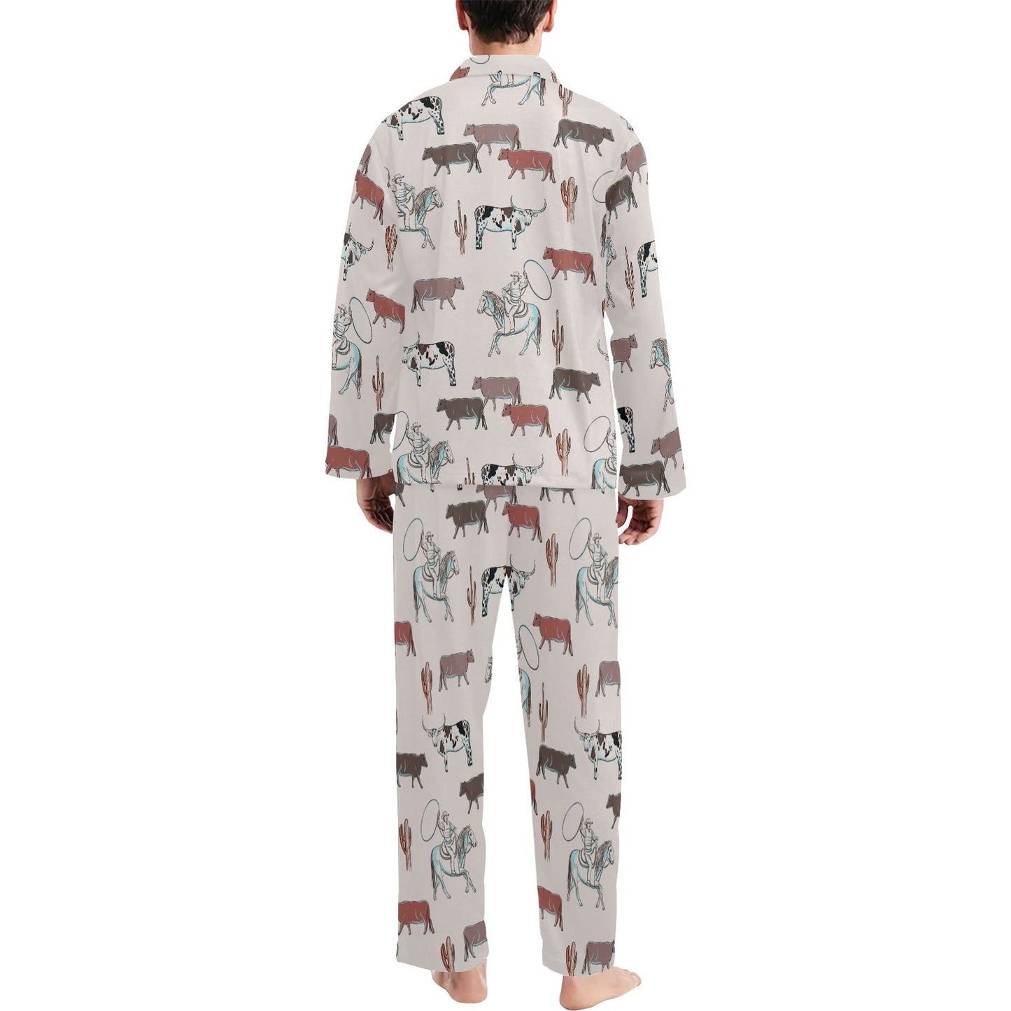 Cattle Drive Men's Western Pajama Set