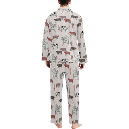 Cattle Drive Men's Western Pajama Set