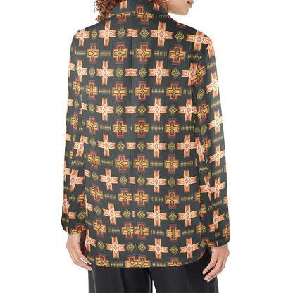 Fire Aztec Womens Western Blazer