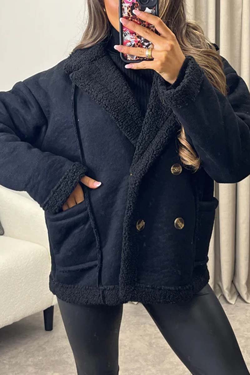 Women's casual sherpa loose Coat