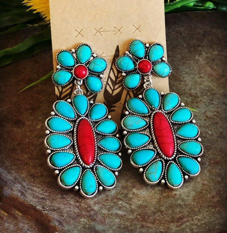 Vintage Statement Teardrop Earrings