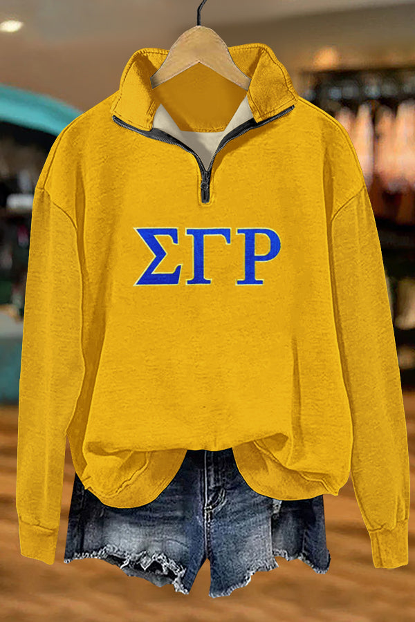 Classic Sigma Gamma Rho Print Sweatshirt