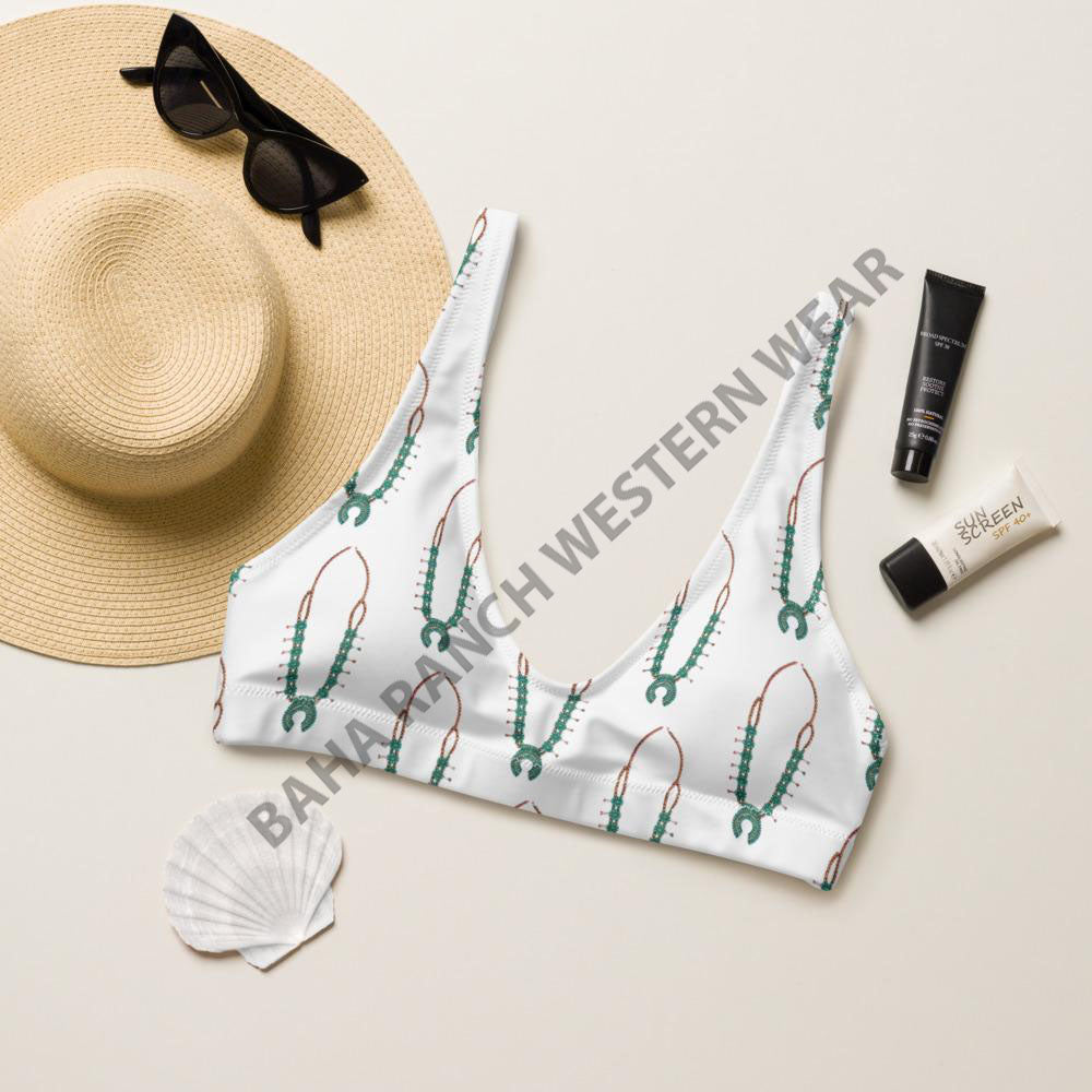 Yeehaw Squash Blossom Bikini Top