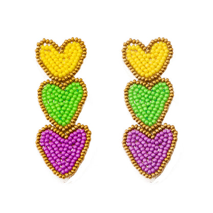 Mardi Gras Bead Earrings