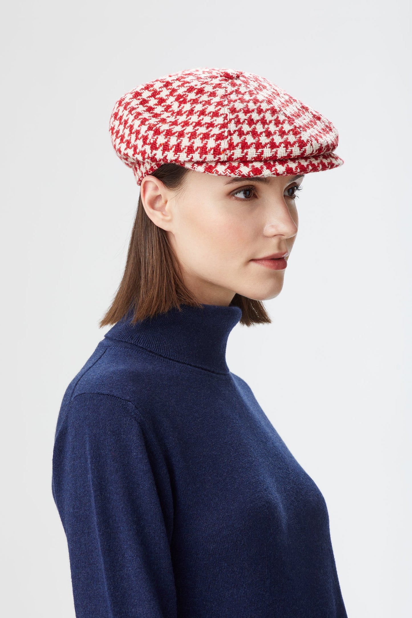 Whitebridge Check Bakerboy Cap