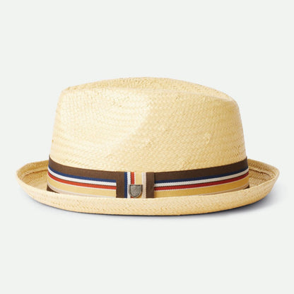 Old-World Straw Fedora-Tan