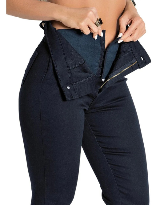 Jeans High Waist With Super Lipo Spandex