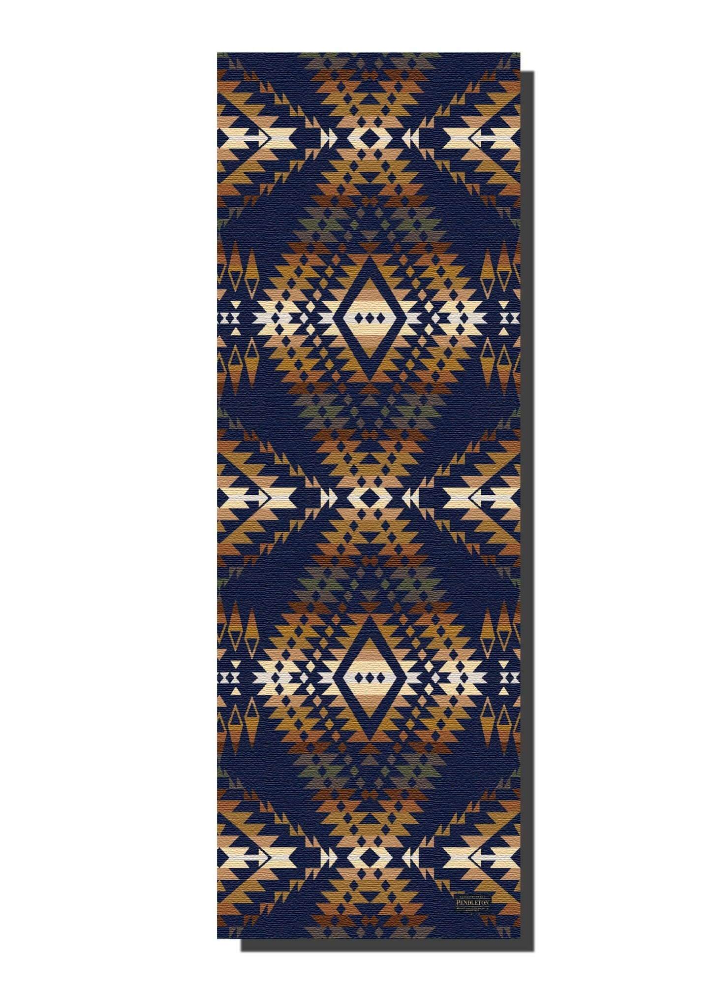 Ascend Yoga Mat Pendleton Mission Trail Navy Mat by Yune Yoga