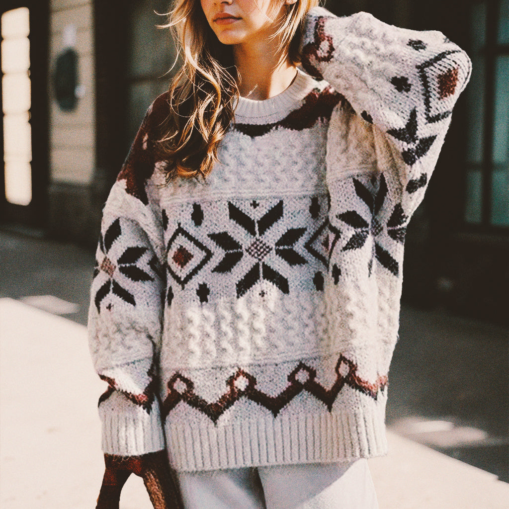 Retro Loose Soft Waxy Knitted Sweater