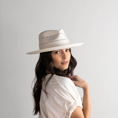 Arlo Straw Teardrop Fedora