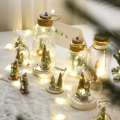 Christmas Luminous Glass Night Light