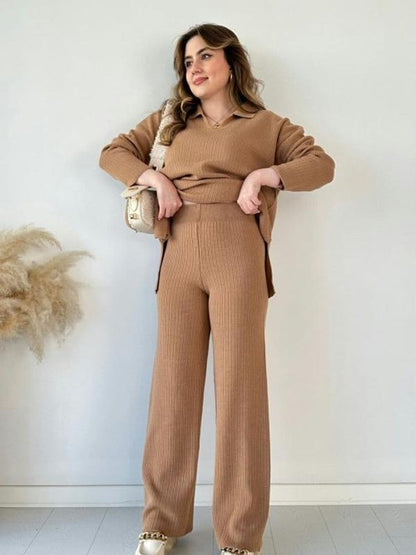 Women's casual tops and pants suits