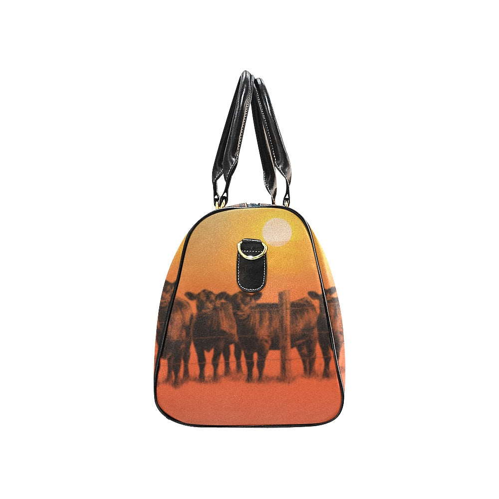 Sunset Cattle Ranch Small Travel Bag