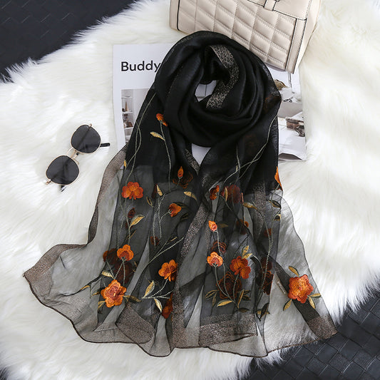 Casual Fashion Floral Decorative Scarf