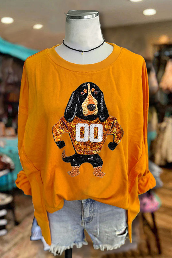 Tennessee Dog Graphic Print Sweatshirt