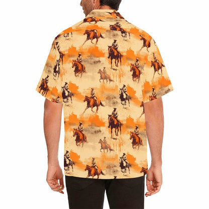 Western Grunge Men's Western Camp Shirt