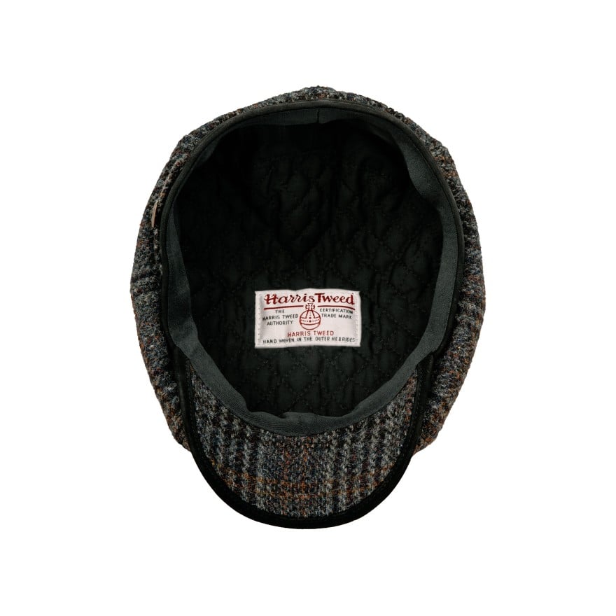 [NEW!]PEAKED CAPS Genuine Scottish Harris Tweed 8 Panels Man Cap Malone