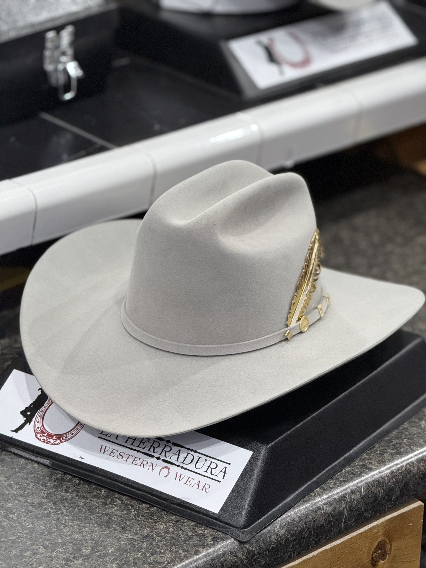 COWBOY HAT 100X EL PRESIDENTE MIST GREY COPA CHICA