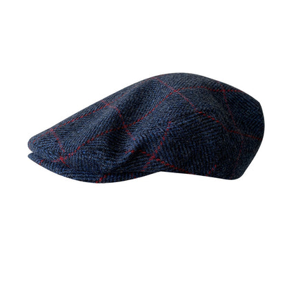 THE PEAKED Marl Flat Hat Ardmore-Harris Tweed