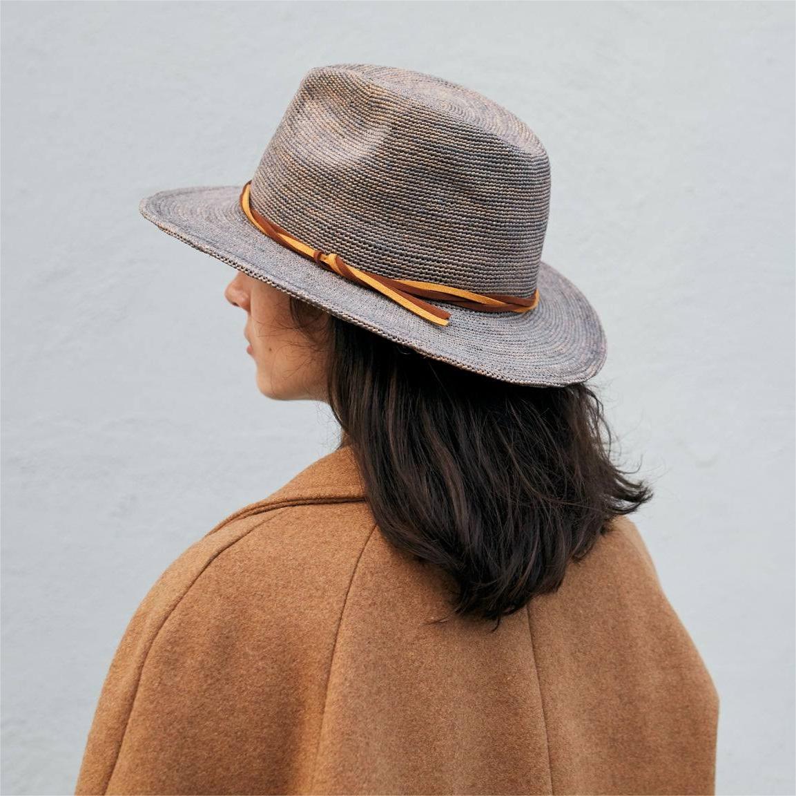 [New] Can be rolls up for packing- Goorin Handmade RAFFIA HAZE Fedora