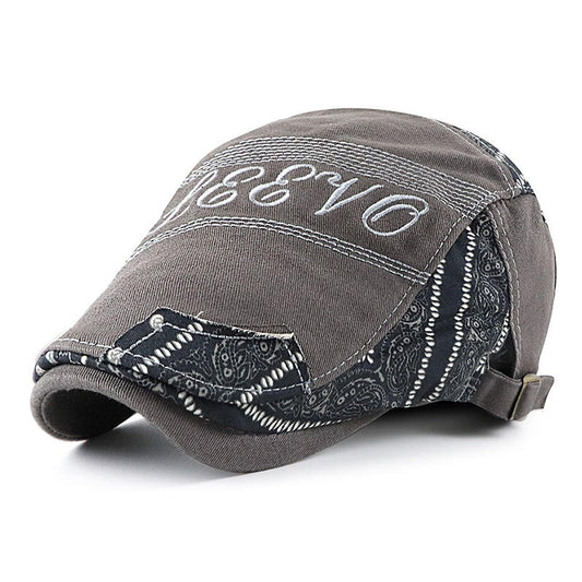 Short Brim Casual Youth Forward Cap Painter's Cap- Dark Grey