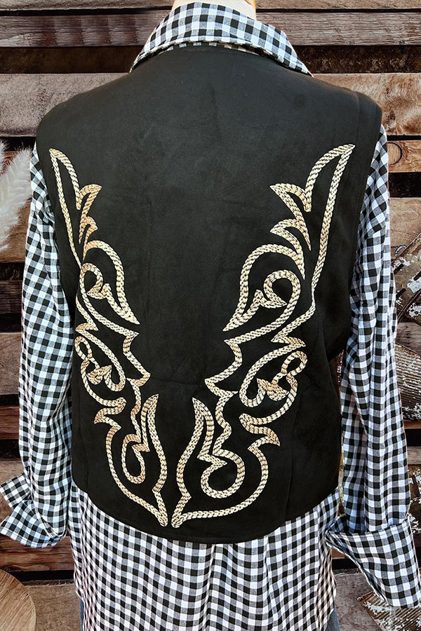 Boot Stitch Printed Vest