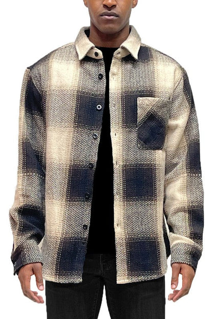 Grand Canyon Men's Flannel Shirt Jacket Shacket choice of colors