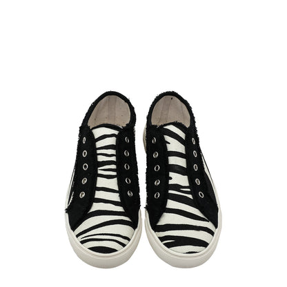 Montana West Zebra Pattern Printed Canvas Shoes