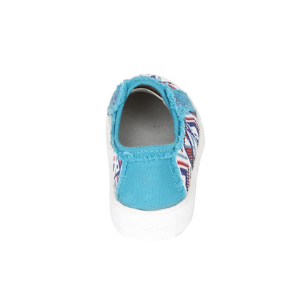 Montana West Aztec Print Bling Canvas Shoes