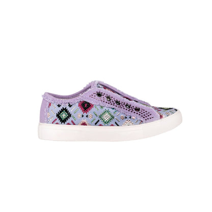 Montana West Aztec Print Canvas Shoes