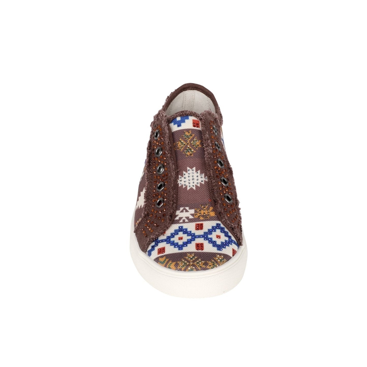 Montana West Aztec Print Canvas Shoes