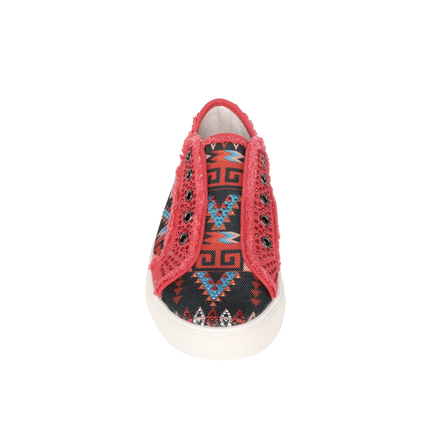 Montana West Aztec Print Canvas Shoes