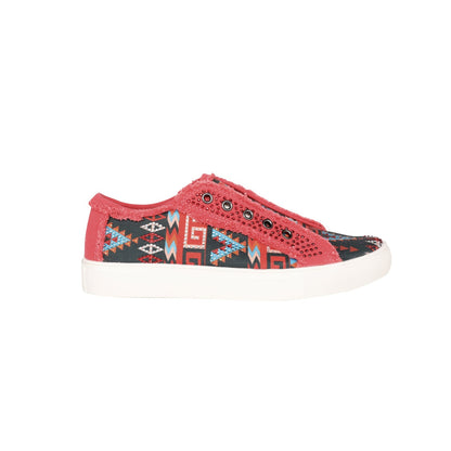 Montana West Aztec Print Canvas Shoes