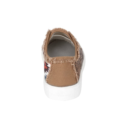 Montana West Aztec Print Canvas Shoes