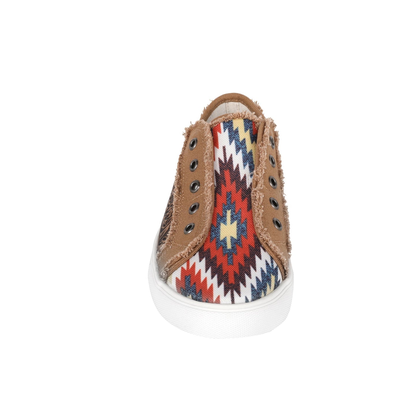 Montana West Aztec Print Canvas Shoes