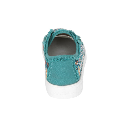 Montana West Aztec Print Bling Canvas Shoes