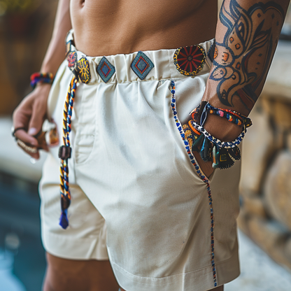 Ethnic Retro Casual Shorts N Style Shorts