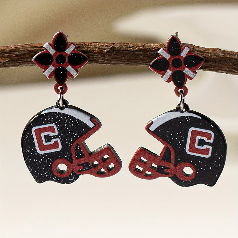 Classic Gameday Helmet Earrings