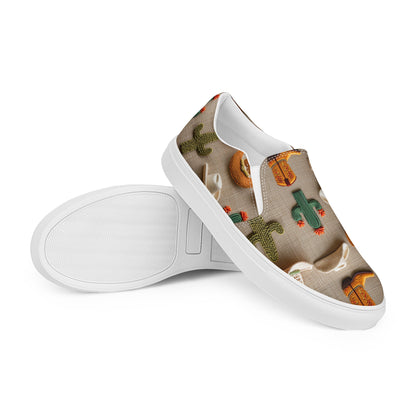 Cactus Boots Hats Women__ Slip-on Canvas Shoes