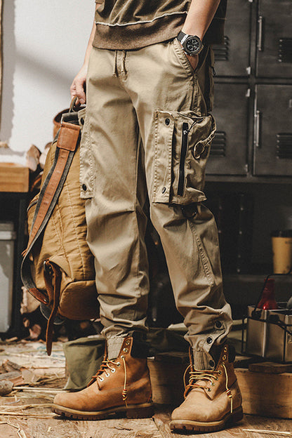 Men'S Vintage Multi-Pocket Cargo Pants