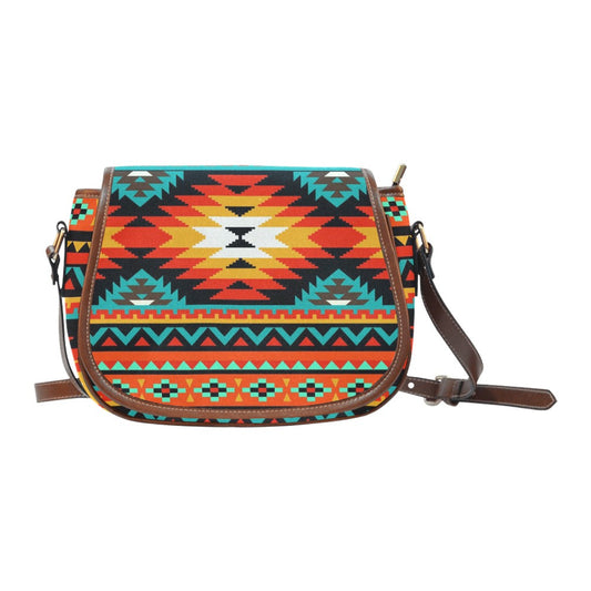 Southwestern Aztec Western Saddle Bag Handbag